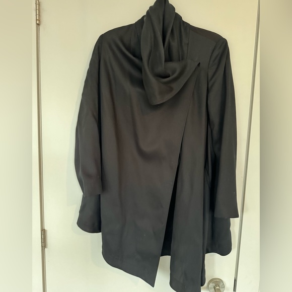 All Saints Hoxton coat in black (stock photo is grey) - Picture 2 of 3